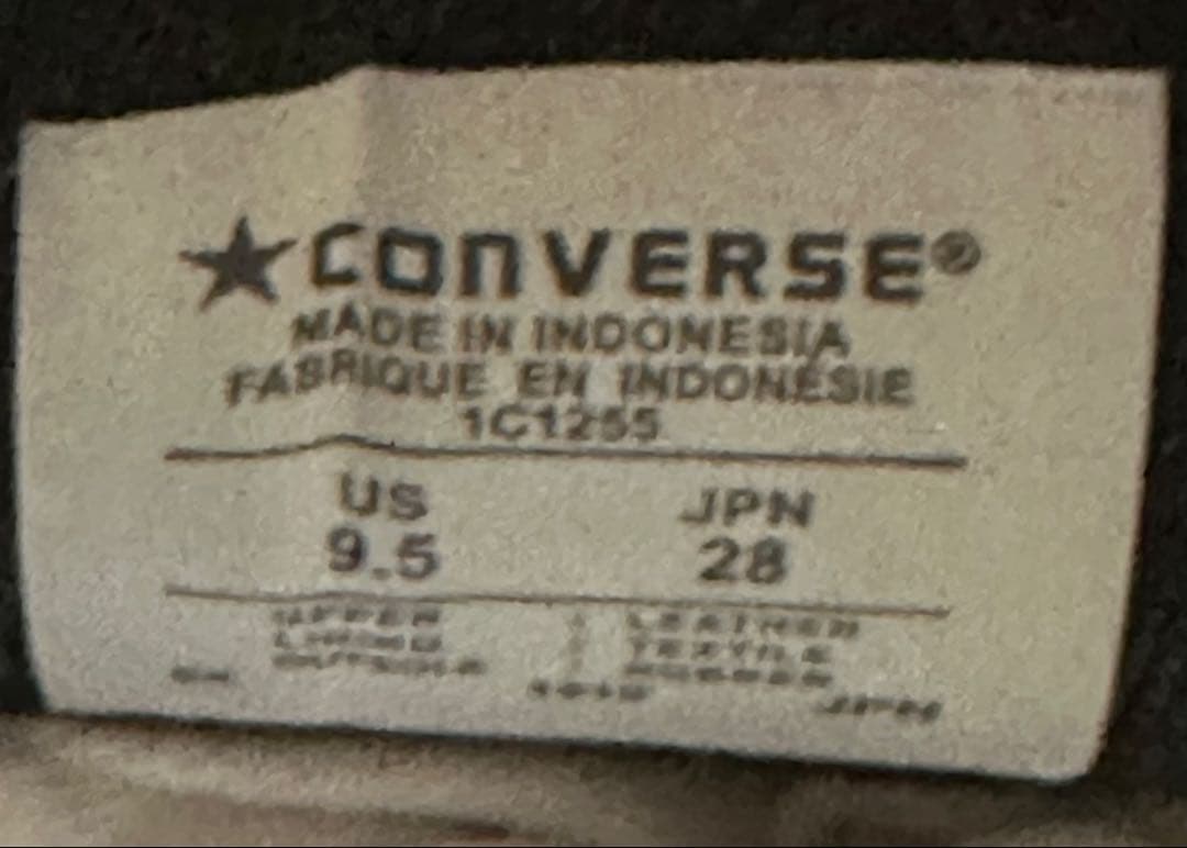 美品★ ONE STAR コンバース ワンスター 28.0㎝ ブラック レザー