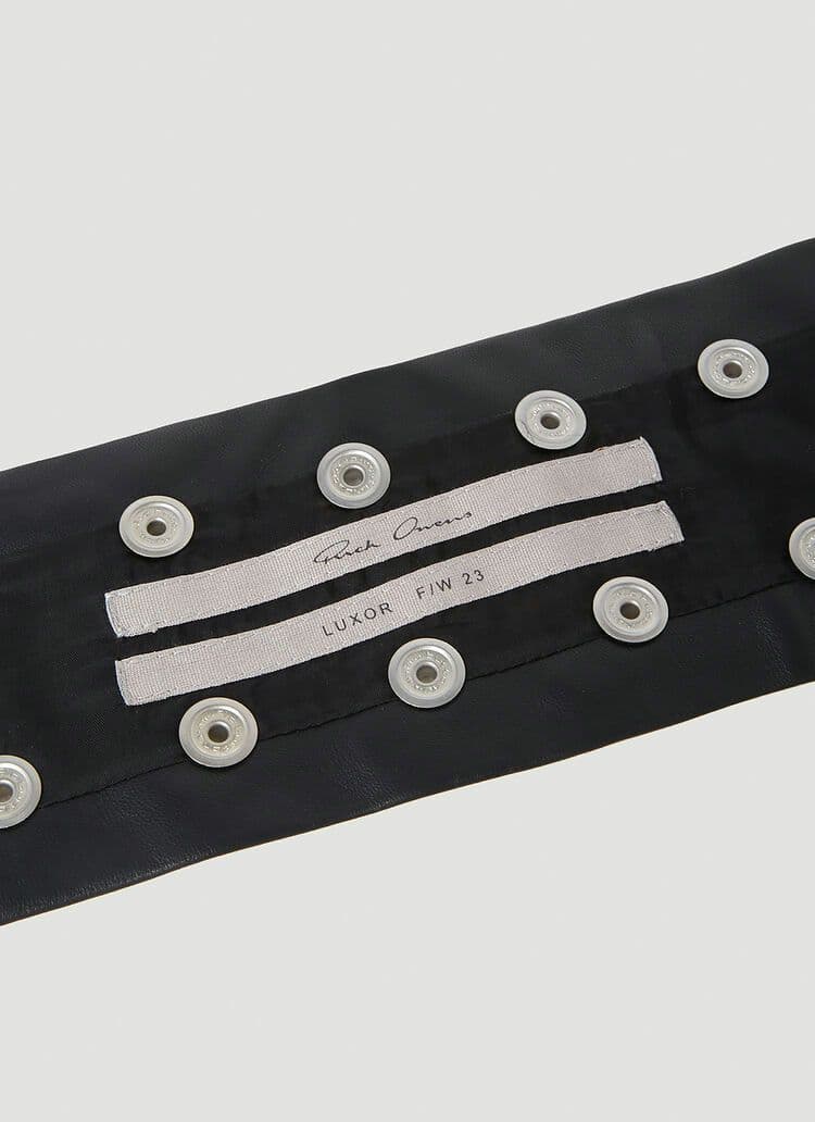 新品 Rick Owens 23AW Leather Stud Necklace