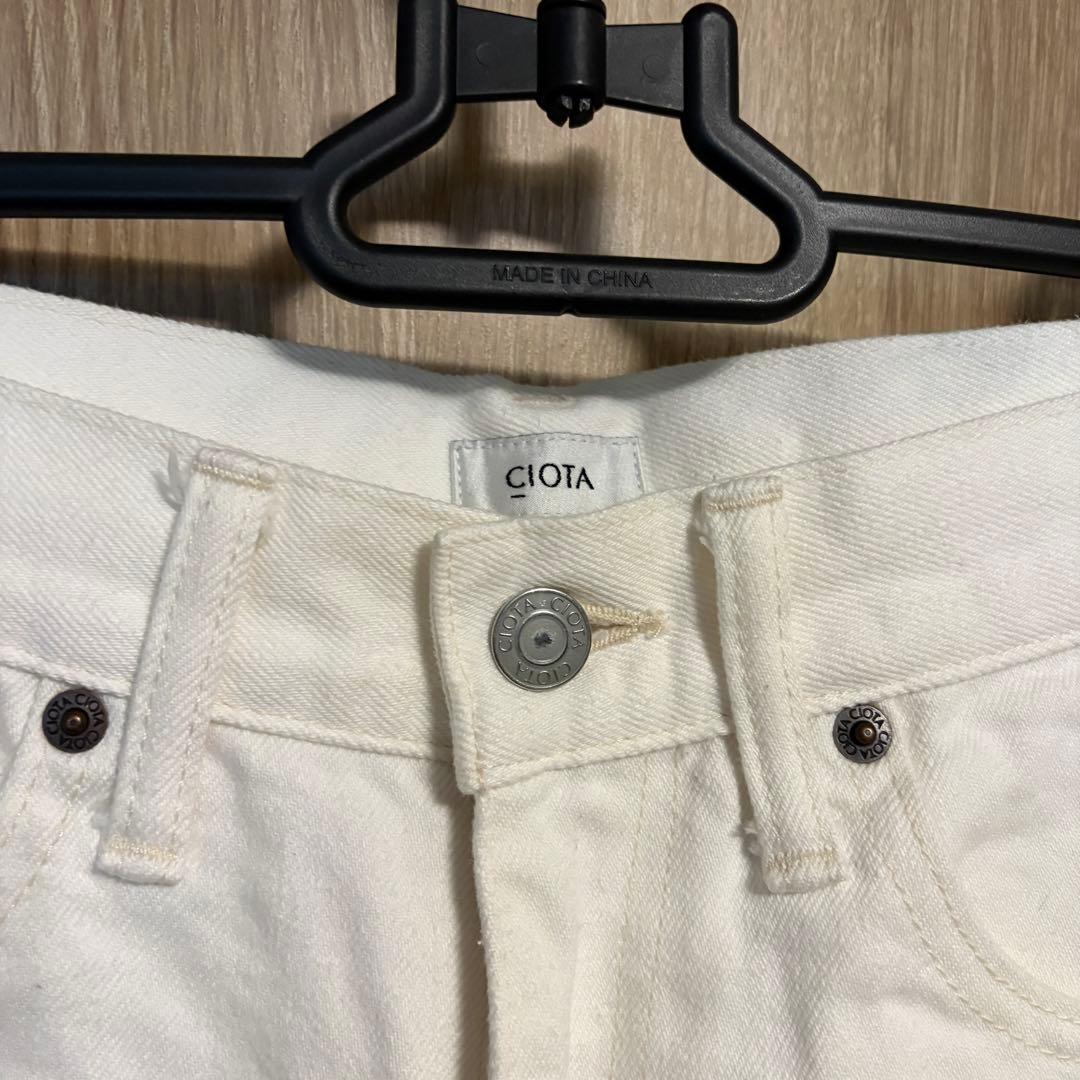 1465 CIOTA シオタ　ホワイトデニムパンツ