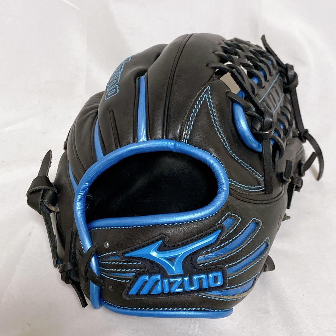 限定カラー　ミズノ　ブレイブスピリット　一般軟式用グローブ　メタリックブルー　青