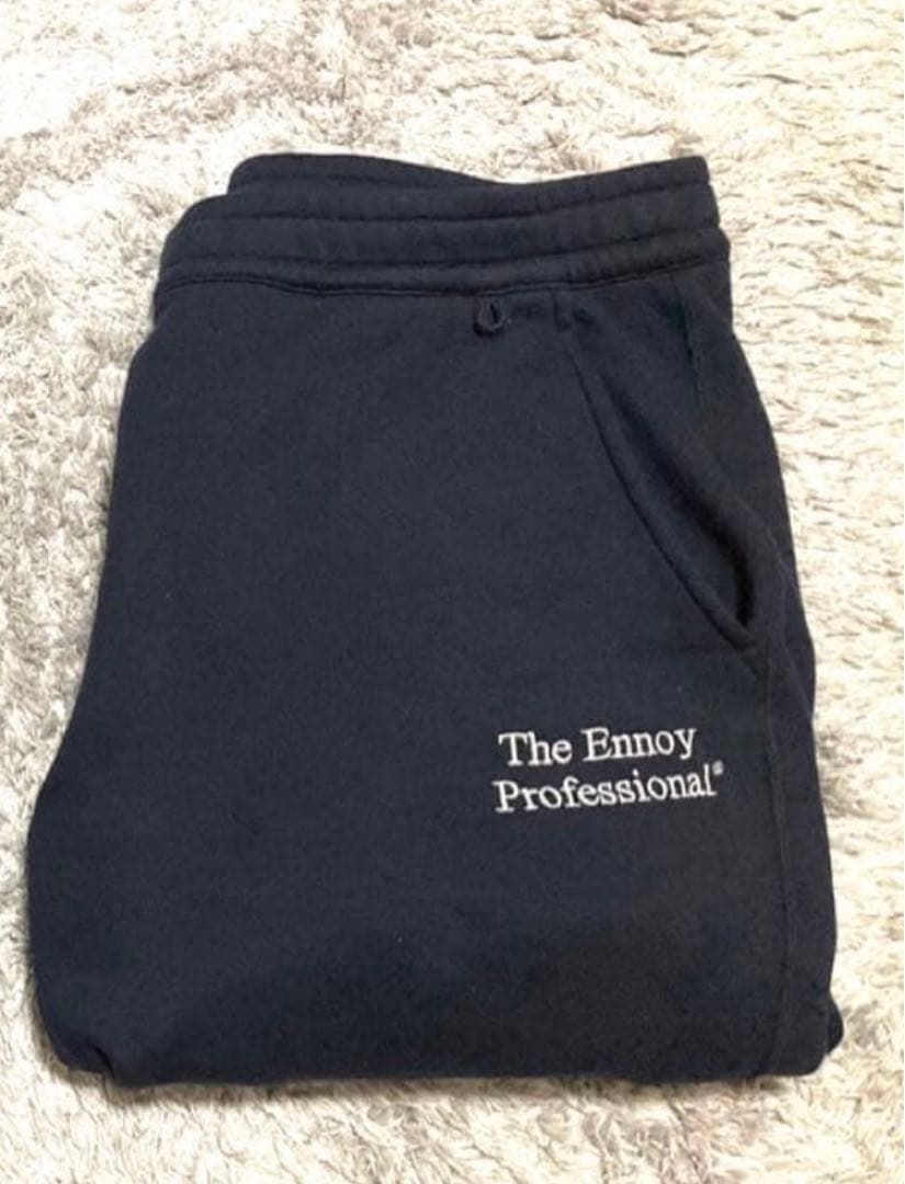 k*u様 エンノイ　スウェットパンツ　L ネイビー　美中古