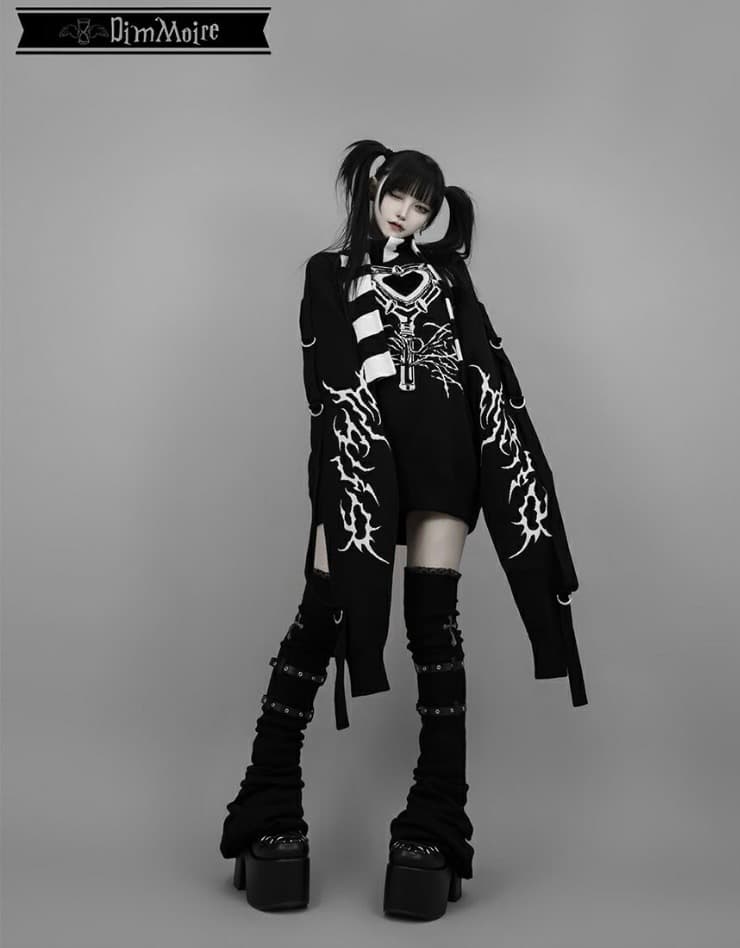 DimMoire【ディムモアール】超ロングスリーブニットII/Black