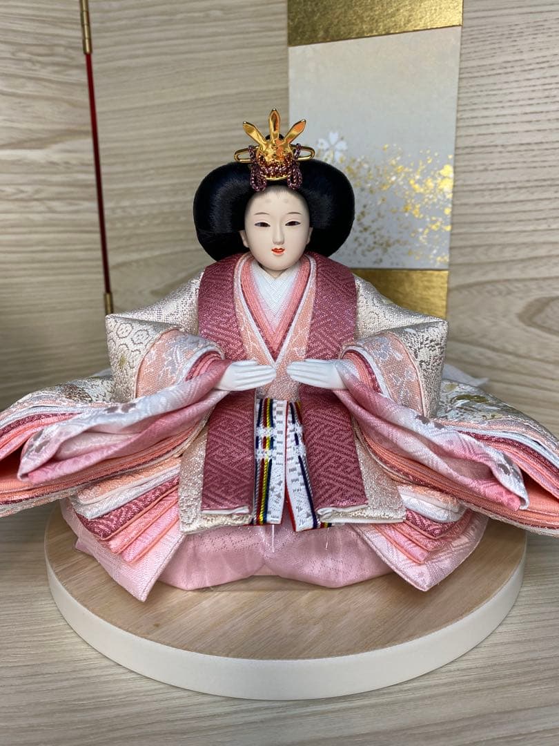 平安豊久　雛人形　親王飾り収納セット・サイズ間口約６０×奥行約３６×高さ約５５㎝