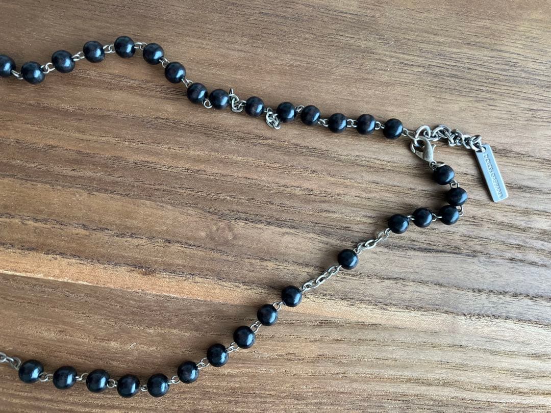 ドルチェアンドガッバーナ ロザリオネックレス ブラック