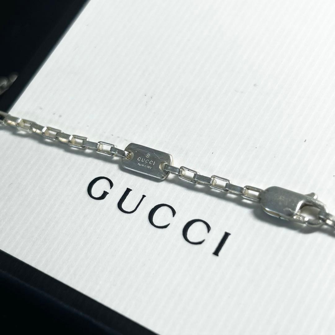 GUCCI グッチ　チェーン　ネックレス　50cm シルバー　美品
