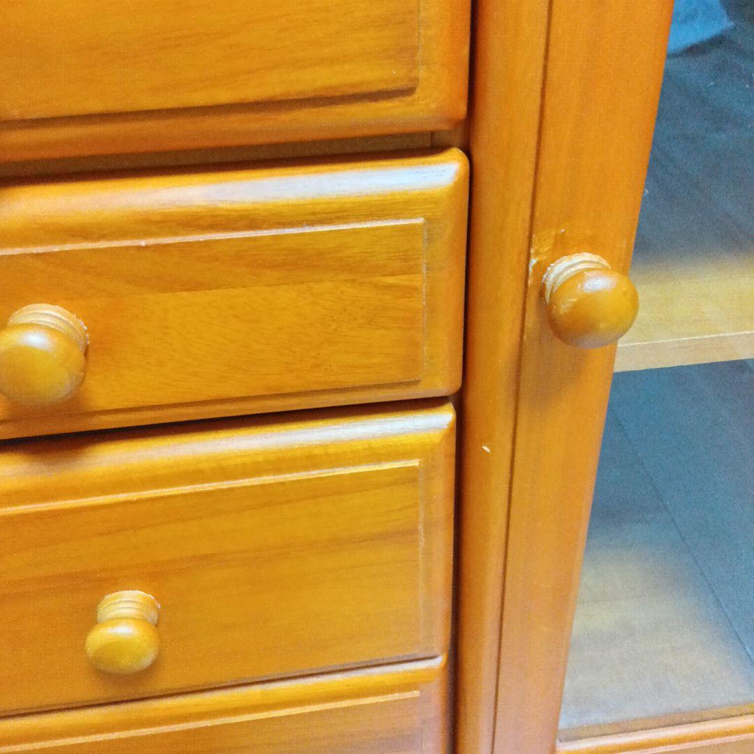 け*ん様 木製電話台　マルチFAXラック/リビングチェスト 　キャスター付