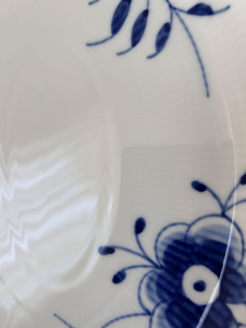 ブルーフルーテッド　メガ　オーバル　ディープ　2枚