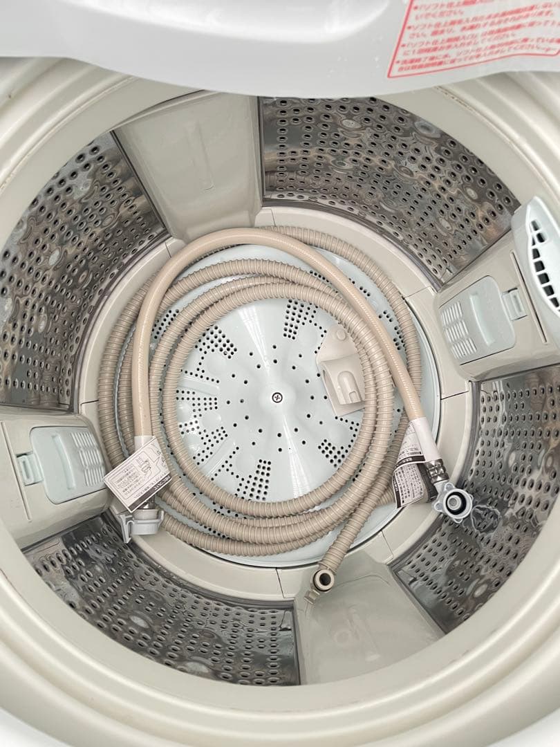 848日立 ビートウォッシュ 8kg洗濯機 ナイアガラビート洗浄 風呂水ホース付