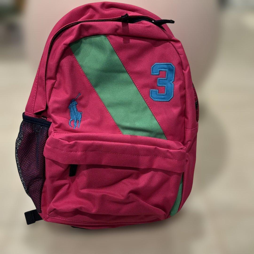 ポロ　ラルフローレン バックパック　ピンク色