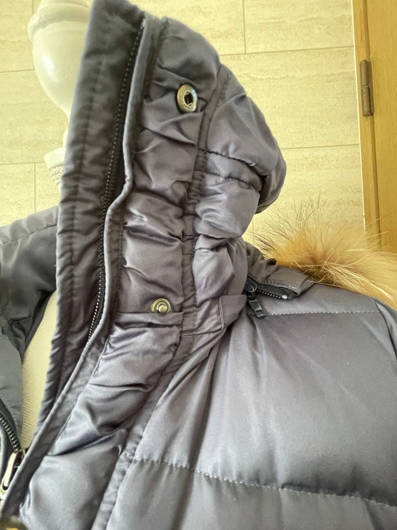 アミアンハウス ロングダウンコート ファー付きフード