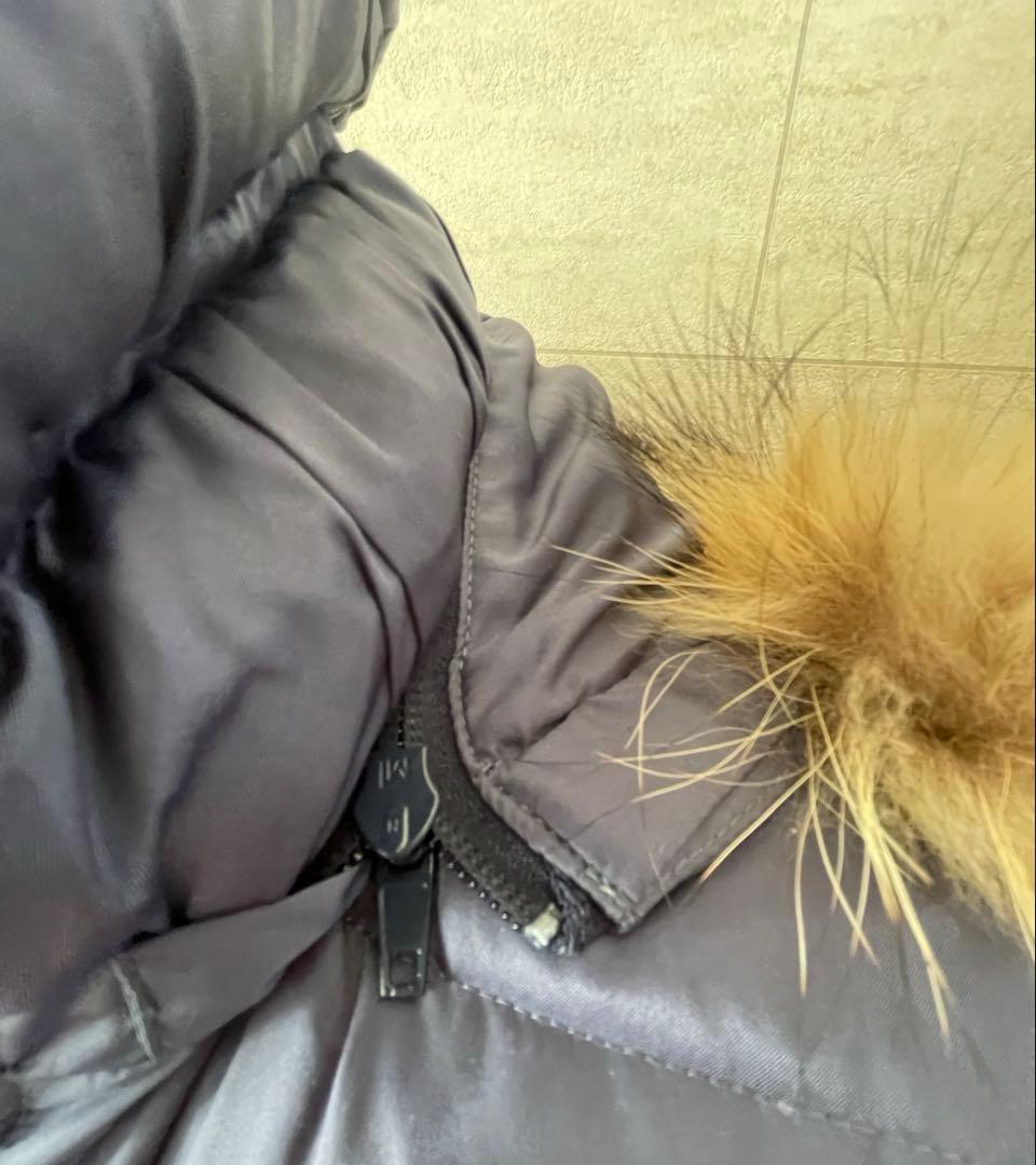 アミアンハウス ロングダウンコート ファー付きフード