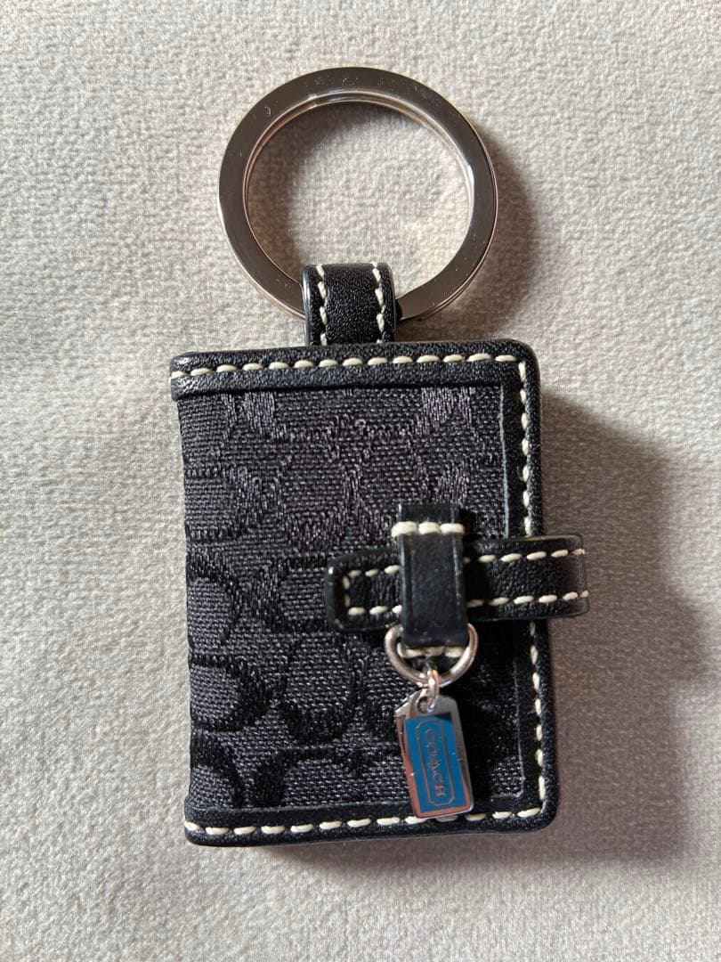 COACH 黒 ピクチャーフレーム　フォトフレーム　キーホルダー　キーリング
