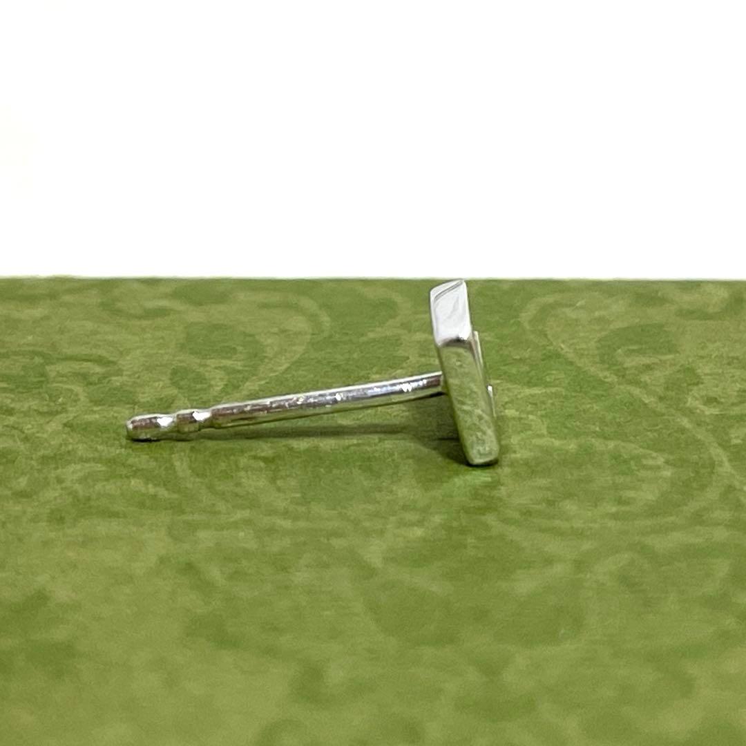 GUCCIグッチ　スクエアGピアス片耳　K18WG Gロゴ　メンズ/レディース