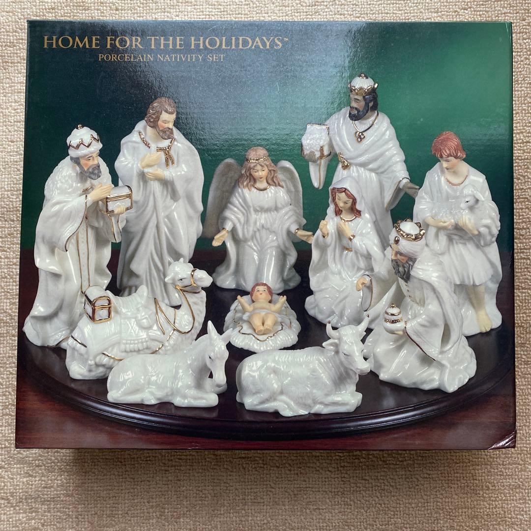 ポーセリン製クリスマスナティビティセット