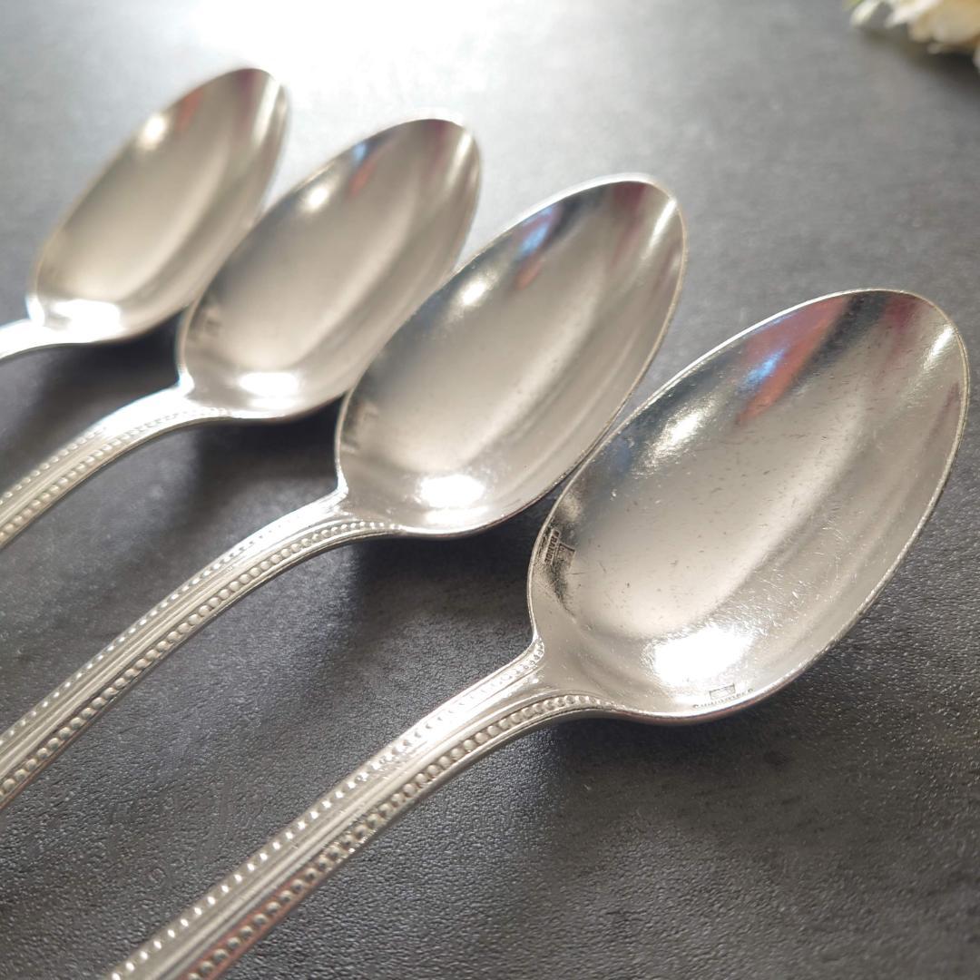 希少 クリストフル パール デザートスプーン 4点