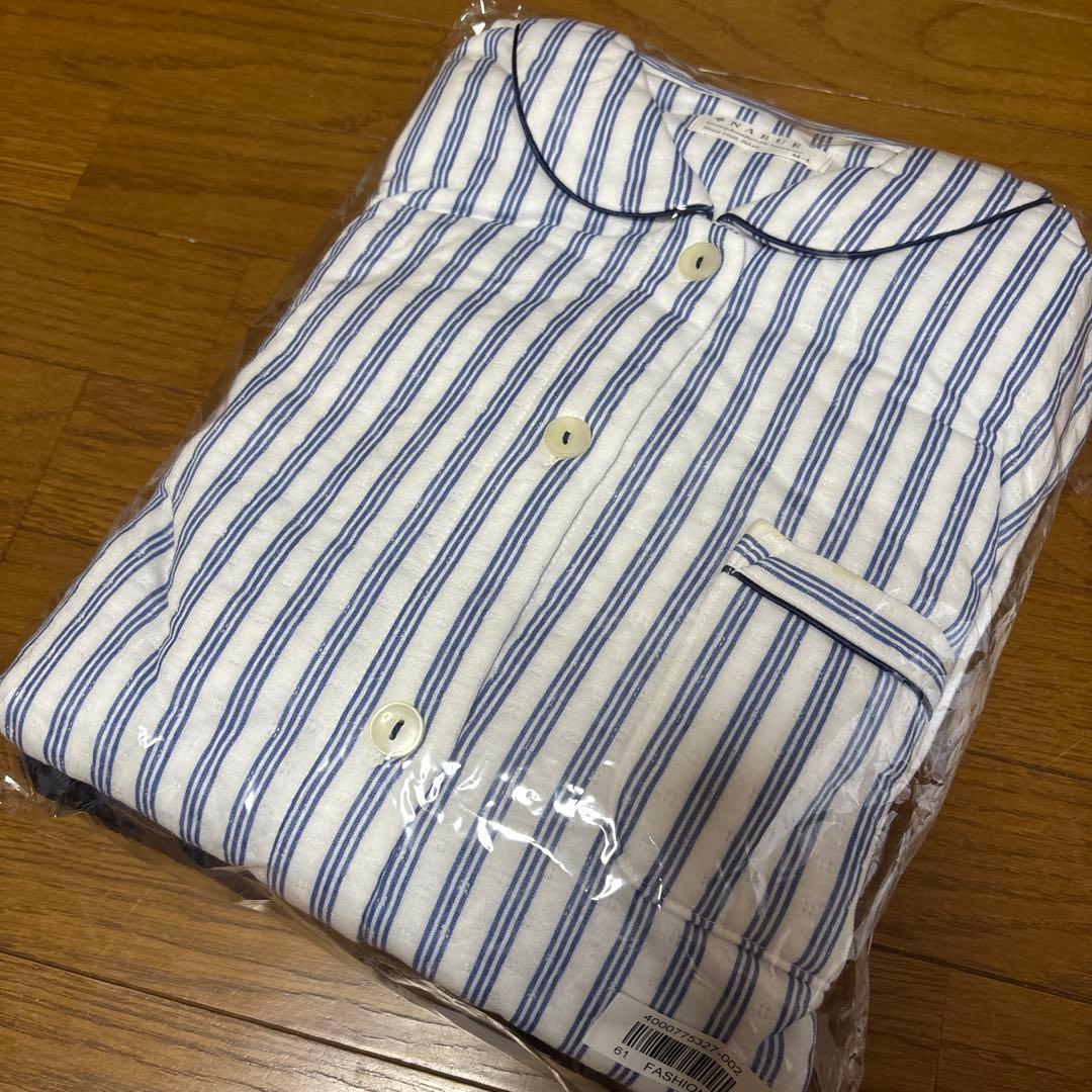 ナルエー ソフティスノーガウン＆ 中綿入り・コットン混 接結ストライプパジャマ