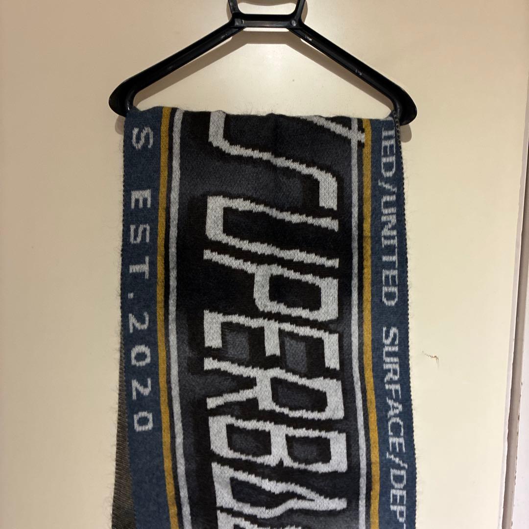 新品未使用sublations FOOTBALL SCARF ASH BLACK