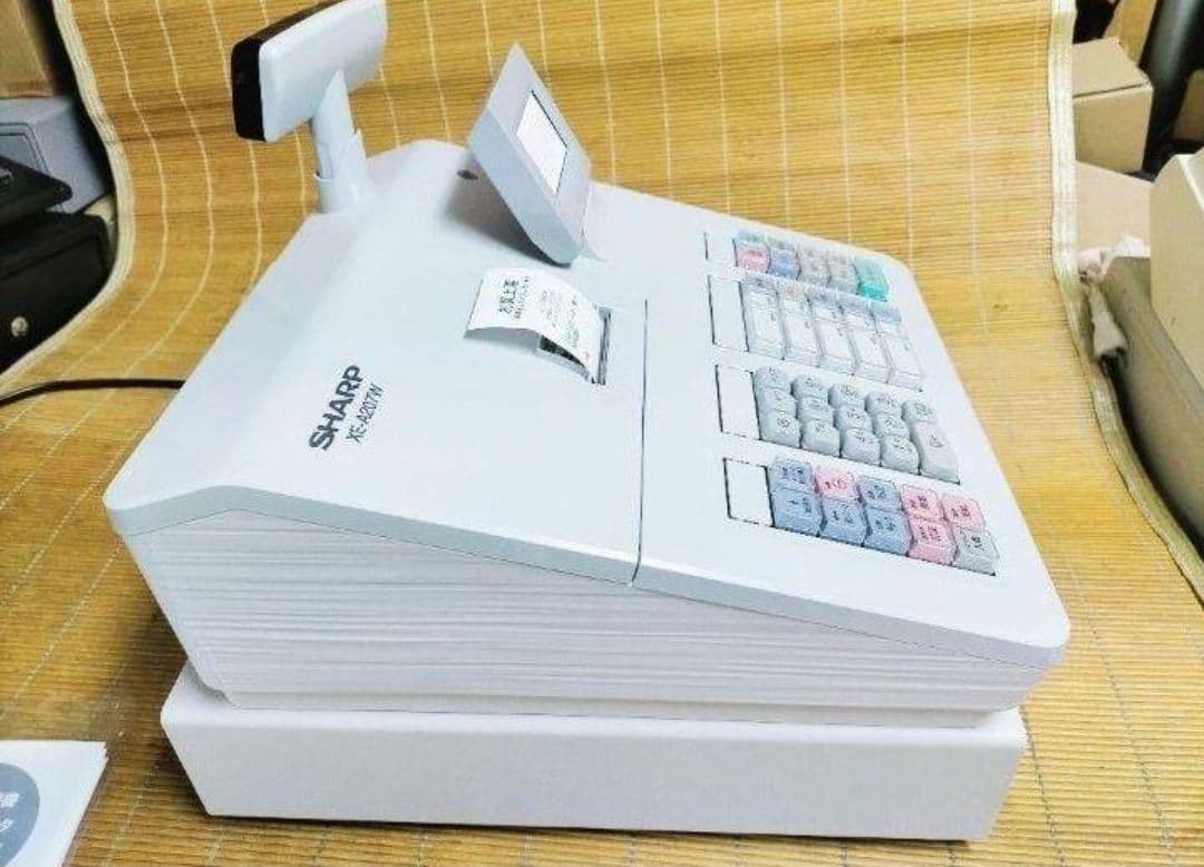 シャープレジスター　XE-A207w-wPC連携売上管理設定無料　555222