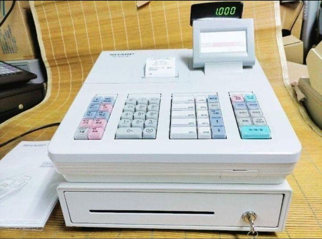 シャープレジスター　XE-A207w-wPC連携売上管理設定無料　555222