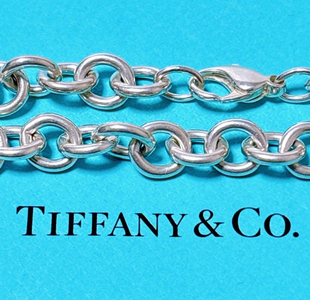【美品】19cmティファニー リターントゥ オーバルタグ ブレスレット SV