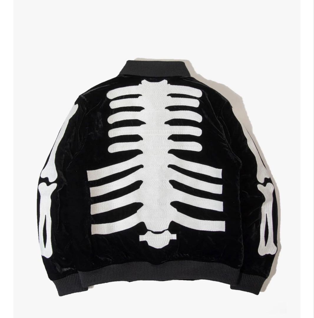 VANSON SKELTON BONES VELOURS JK ベロア