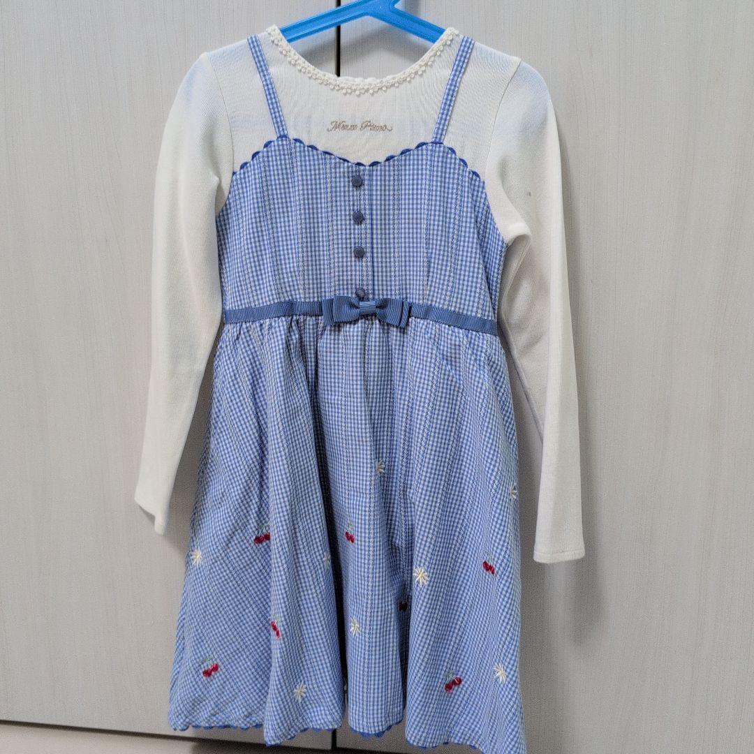 【ケイトスペード・メゾピアノ】長袖ワンピース 130cm 3点