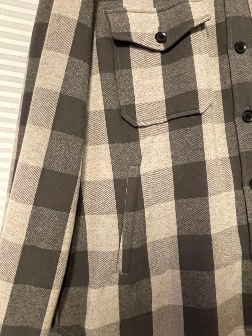 美品UNUSED アンユーズド ブロックチェック ジャケット CPO サイズ3