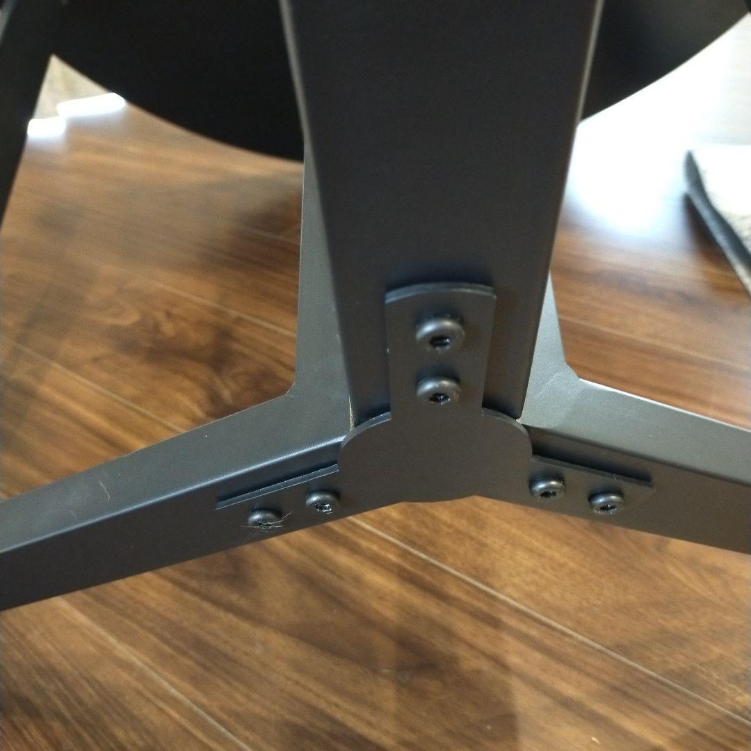 送料込(メルカリたのメル便)大理石風セラミック天板(円形)ラウンドテーブル