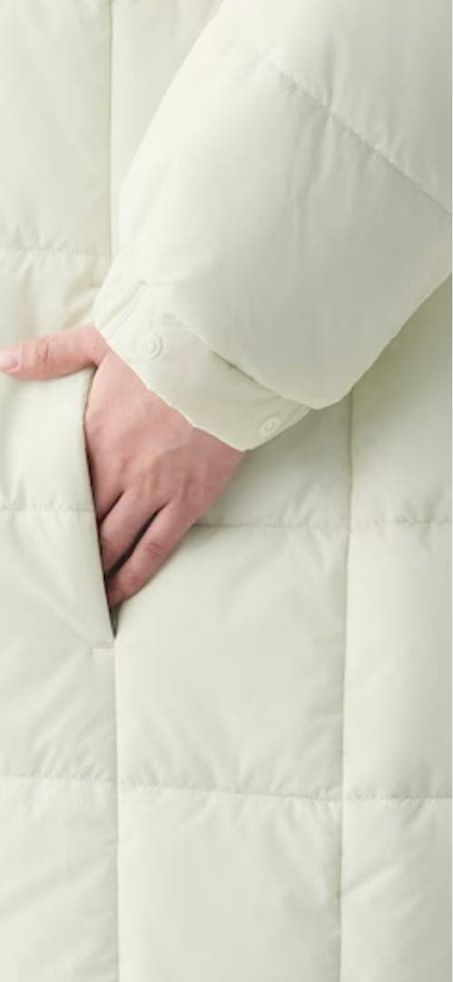 無印良品　中綿ロングコート　Lサイズ