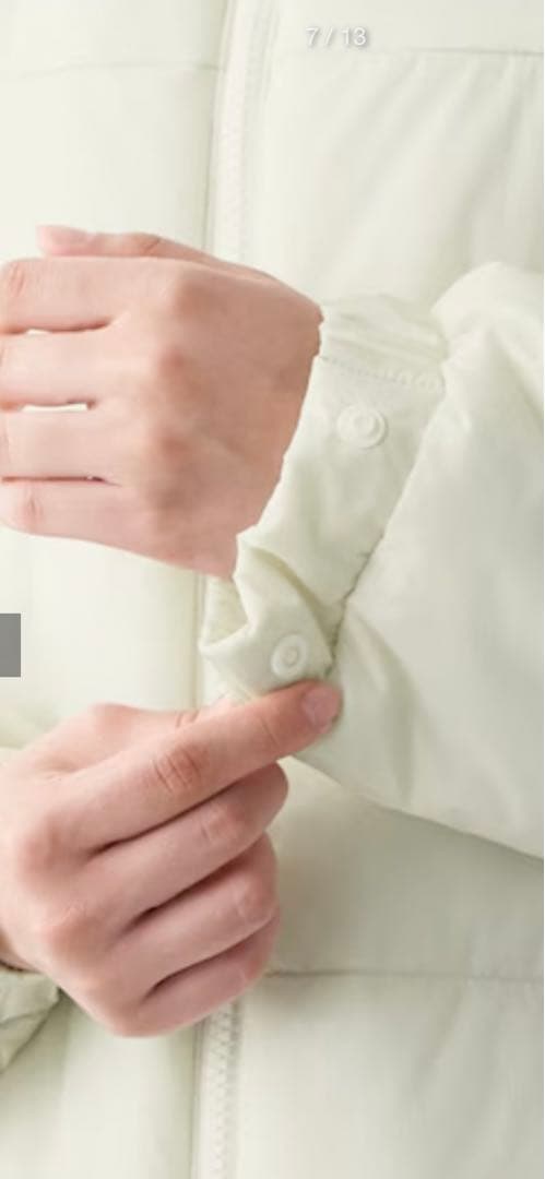 無印良品　中綿ロングコート　Lサイズ