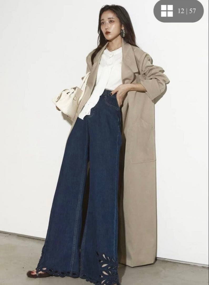 ANDREA＆Co. スタンドカラートレンチコート