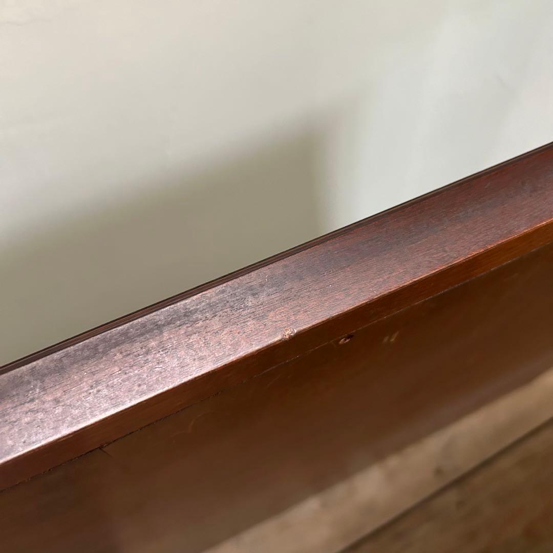 アンティーク 大型ウォールミラー 壁掛け鏡 姿見 ゴシック アーチ装飾