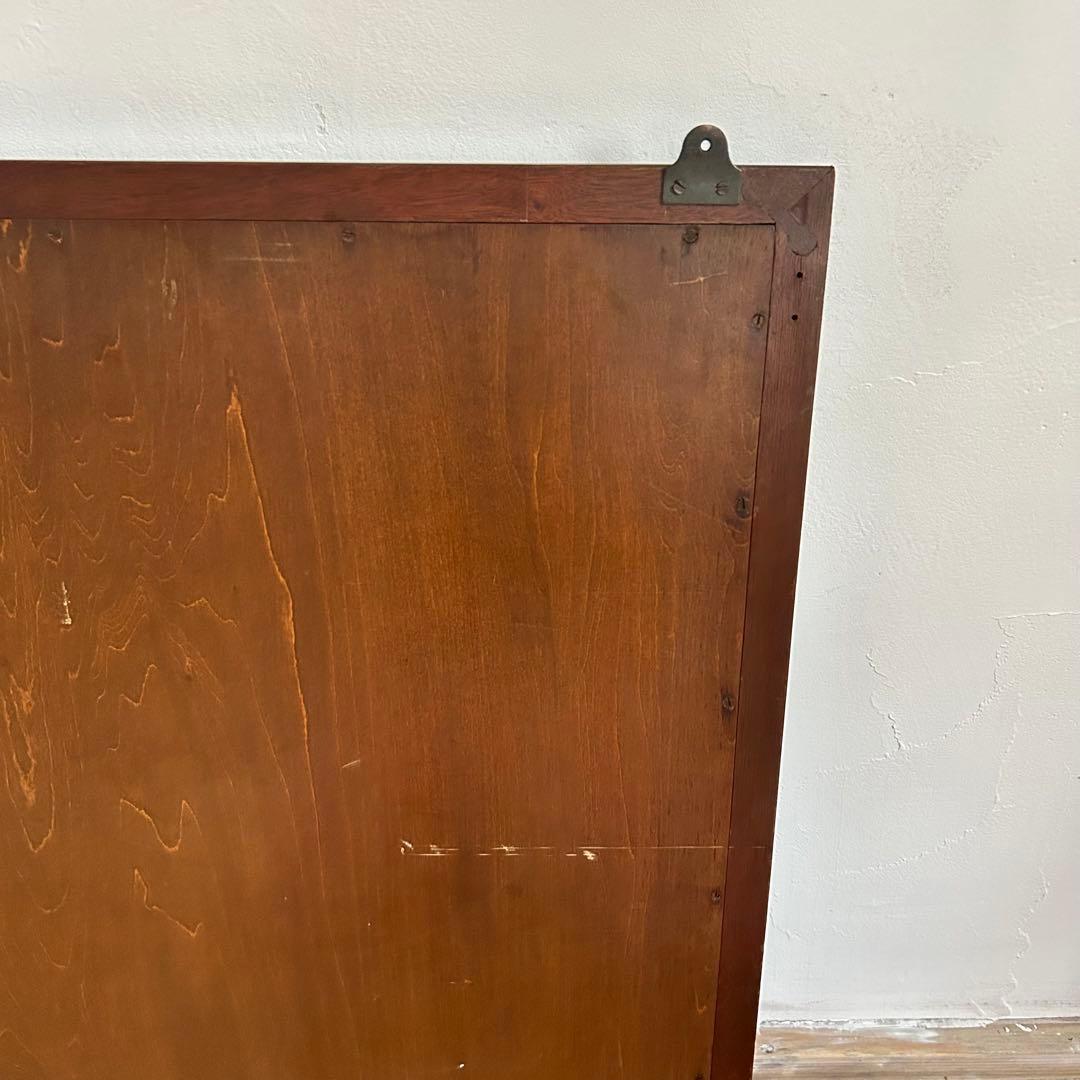 アンティーク 大型ウォールミラー 壁掛け鏡 姿見 ゴシック アーチ装飾