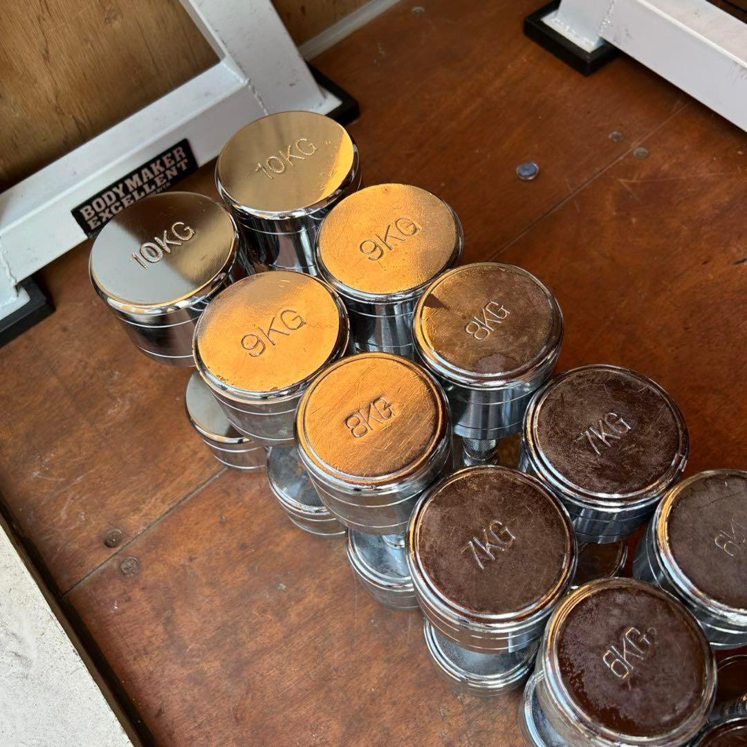 Seven様 BODYMAKER クロームダンベル1〜10kgペア④