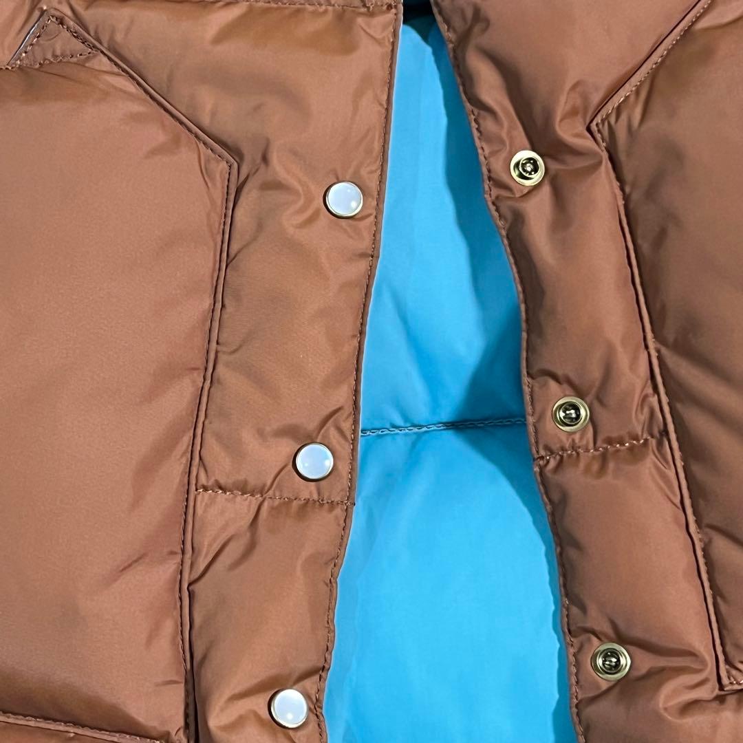 【未使用級】ロッキーマウンテン フェザーベッド ダウンベスト ボア ブラウン