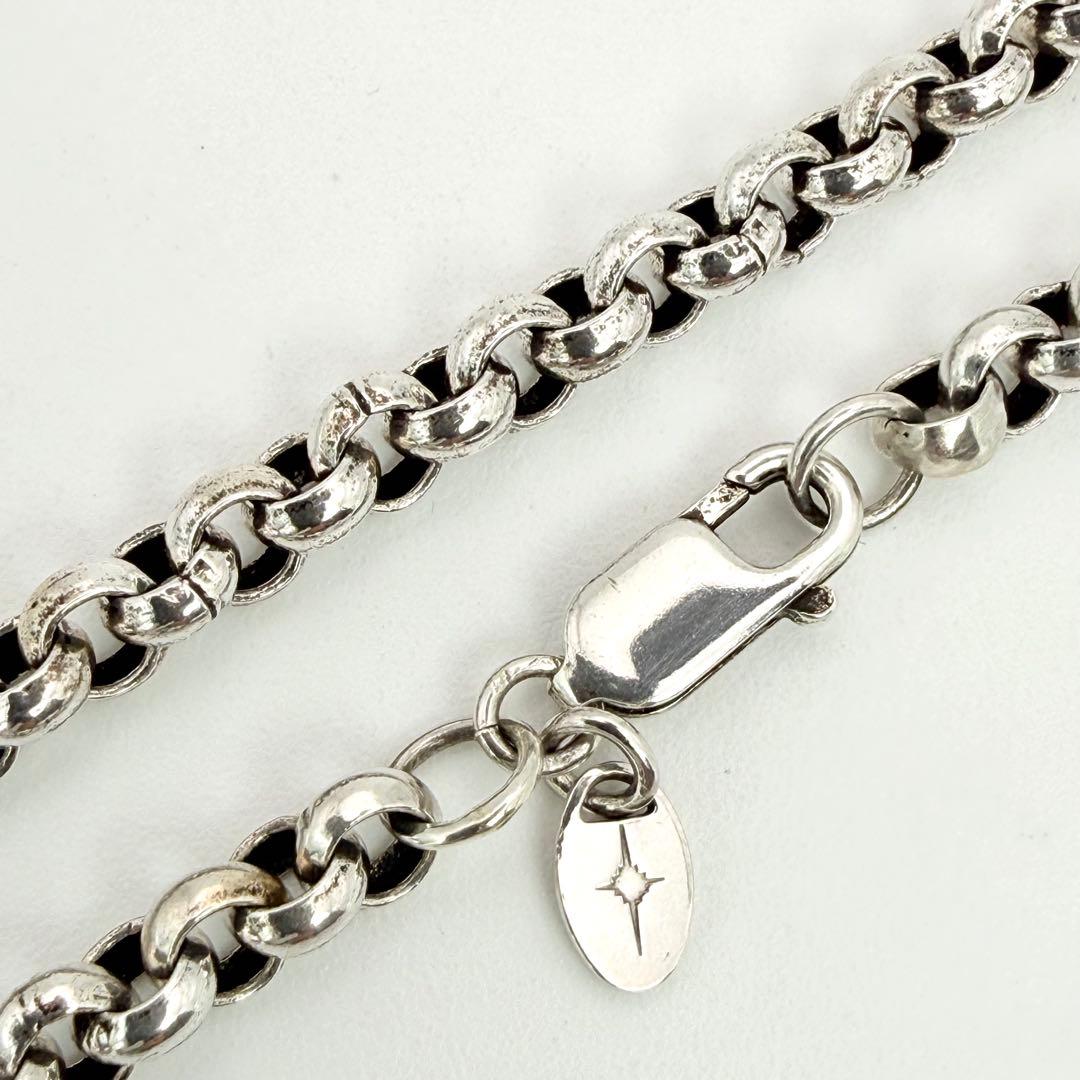 ●【美品】SILVER925 SAAD 甲丸チェーン 5.4mm幅 52cm