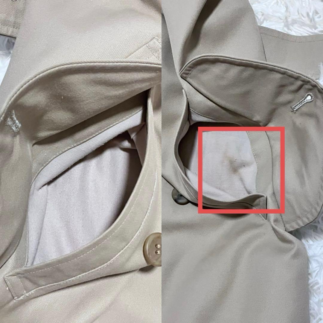 【美品】バーバリー ステンカラーコート ビンテージ ノバチェック ベルト S