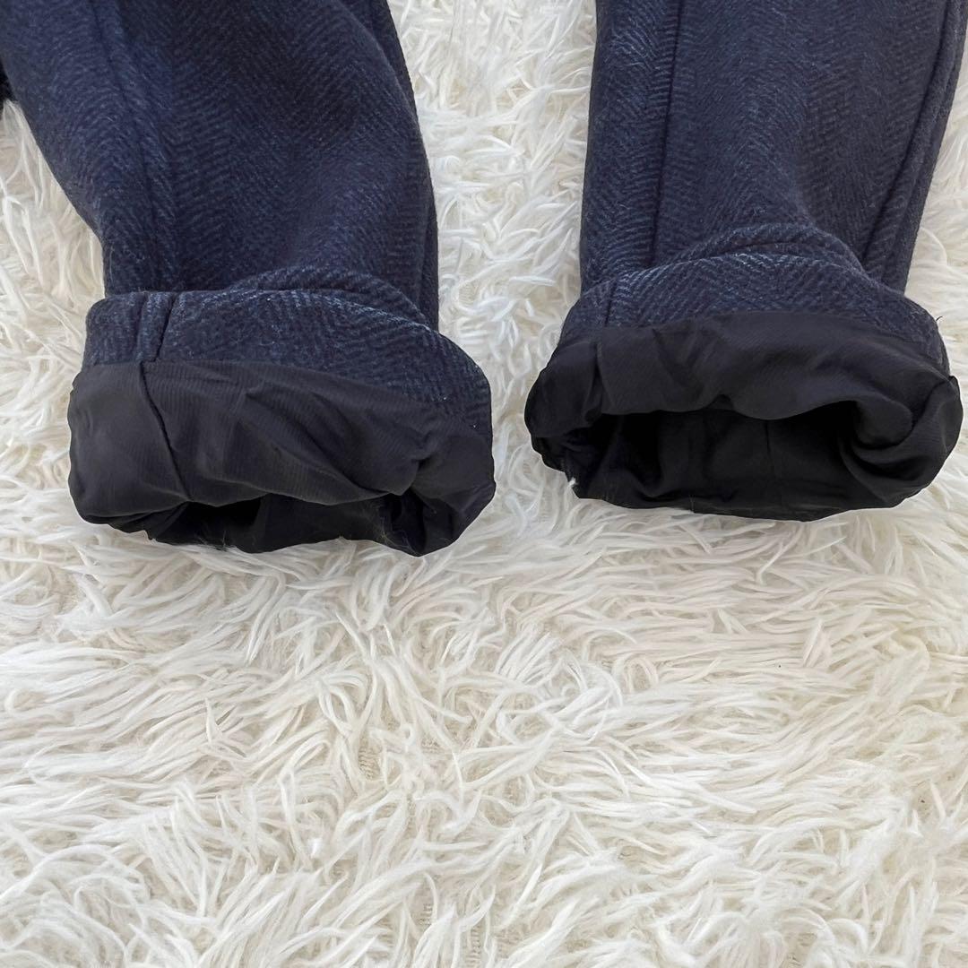 AURALEE オーラリー ウール ヘリンボーン コート　ネイビー　Mサイズ