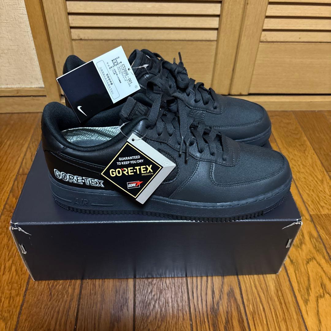 新品・未使用 Nike Air Force 1 GORE-TEX ブラック