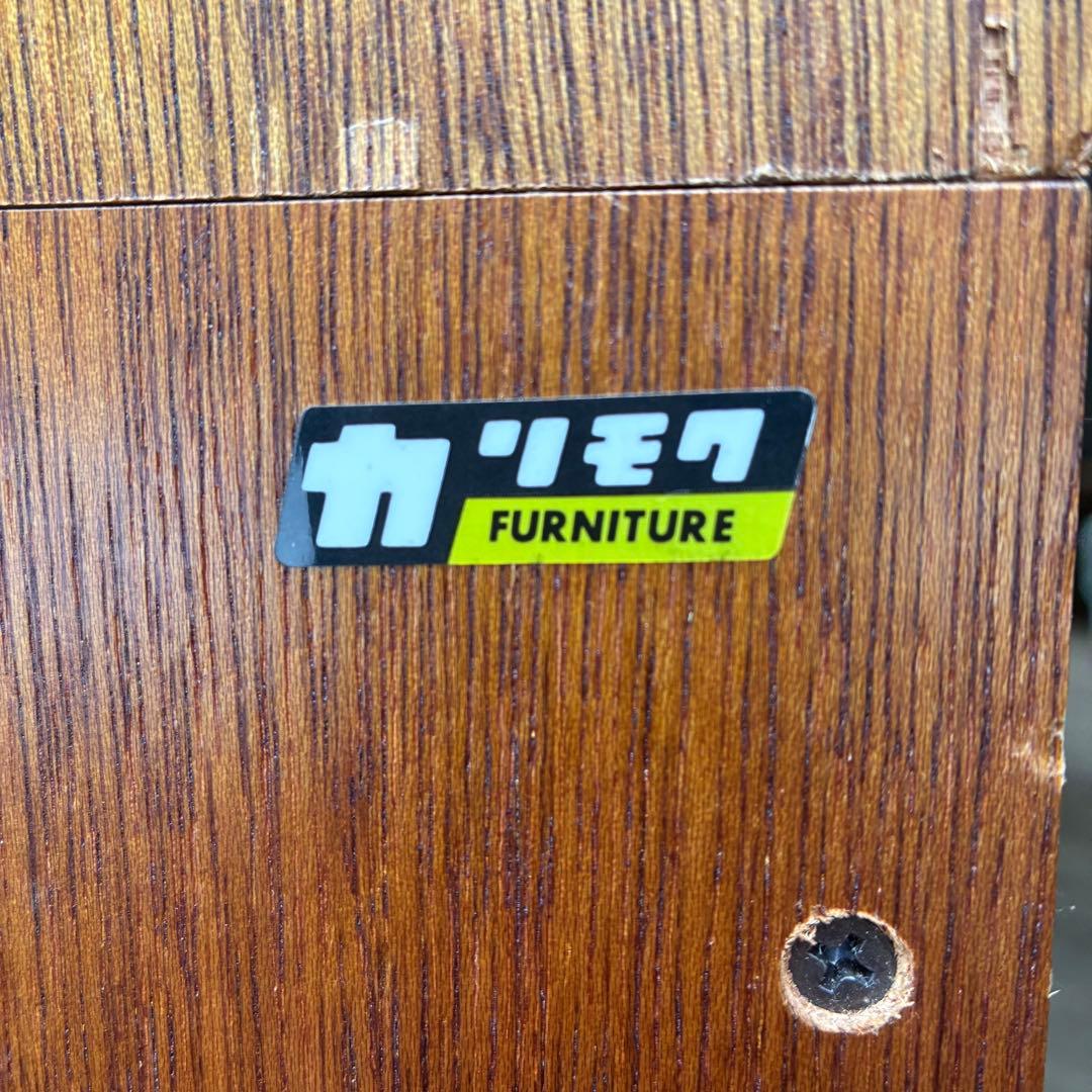 希少　オールドカリモク　コロニアル　キュリオケース　食器棚　コーナーキャビネット