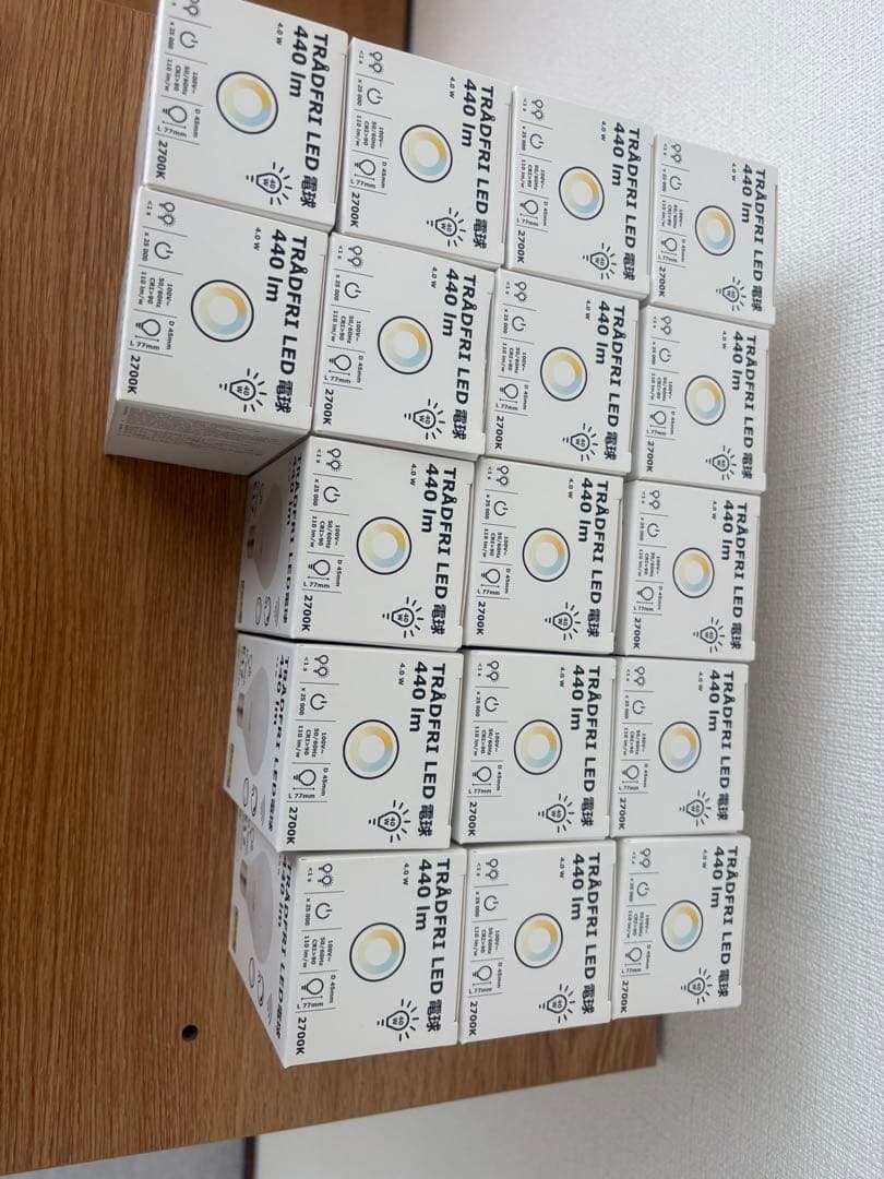 TRÅDFRI トロードフリLED電球 440lm E17 17個セット