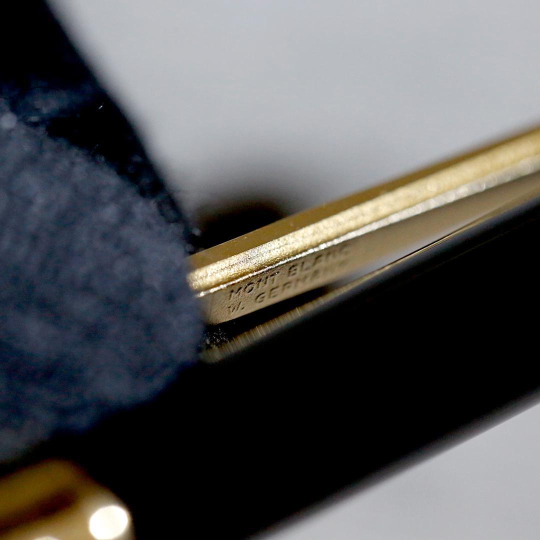 【美品 送料込み】モンブラン 万年筆 ノブレスオブリージュ ゴールド ブラック
