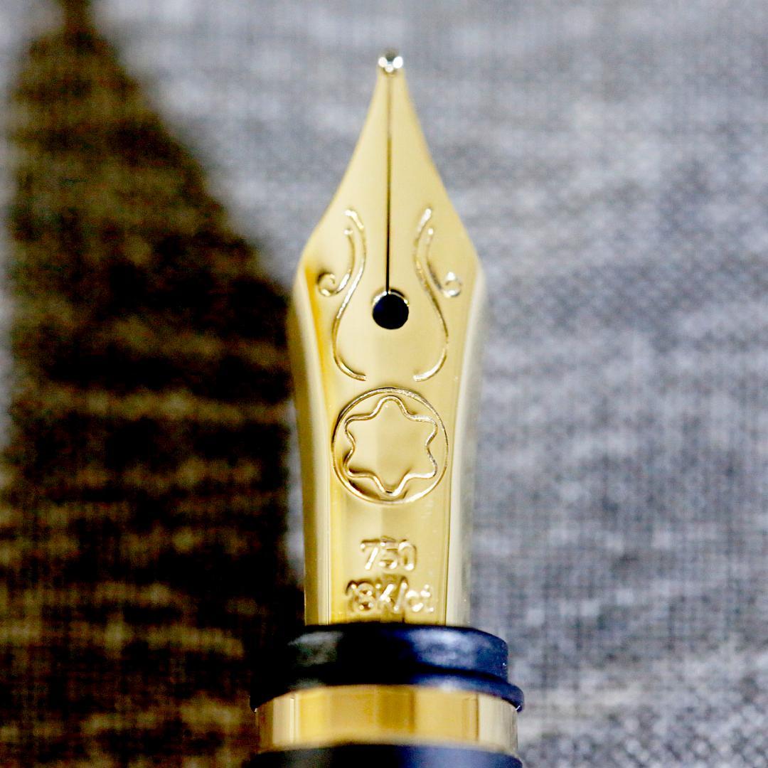 【美品 送料込み】モンブラン 万年筆 ノブレスオブリージュ ゴールド ブラック