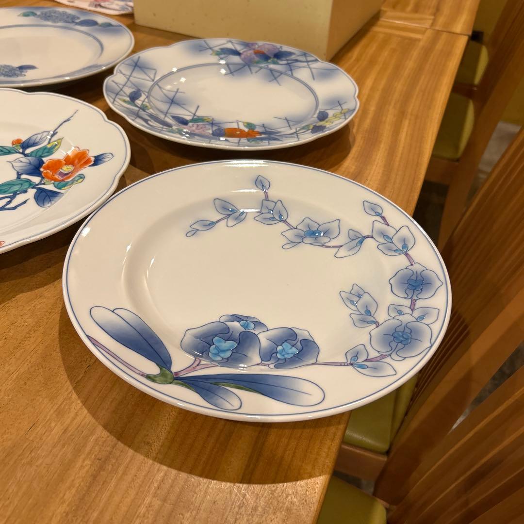 有田陶器市100回記念特別限定品　11代華山萬右衛門四季の器　五枚