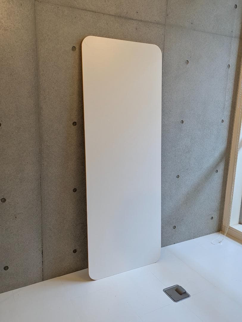 全身 ミラー オレンジ フレーム 自立式 フロア 鏡