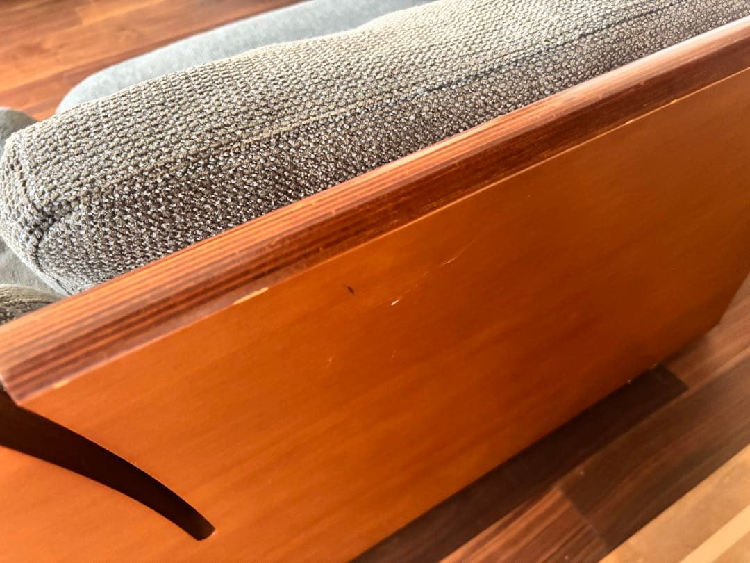 【最終値下げ】Arflex poppy アルフレックス　二人掛けソファ グレー