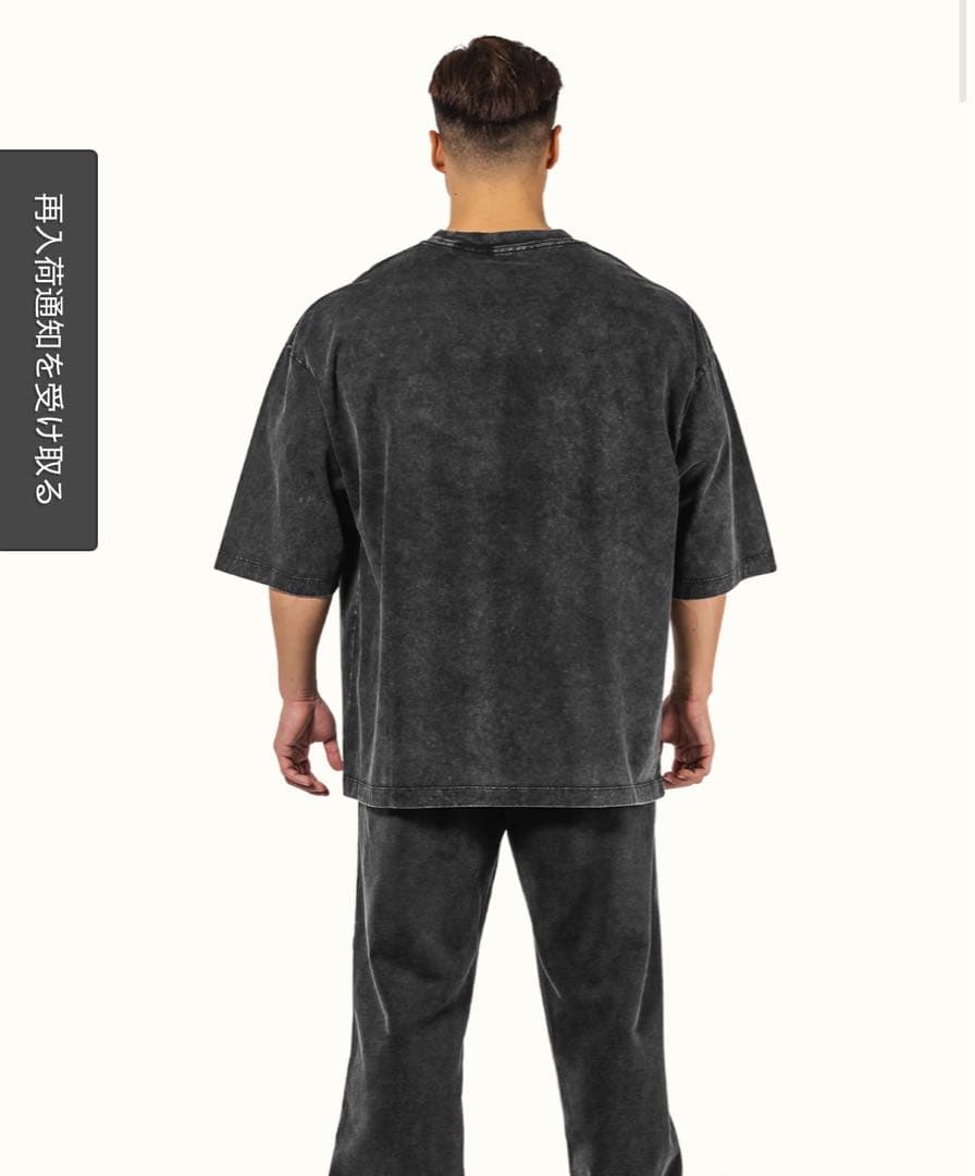 LYFT ワンポイントロゴ ビンテージエクストラビッグTシャツ ブラック