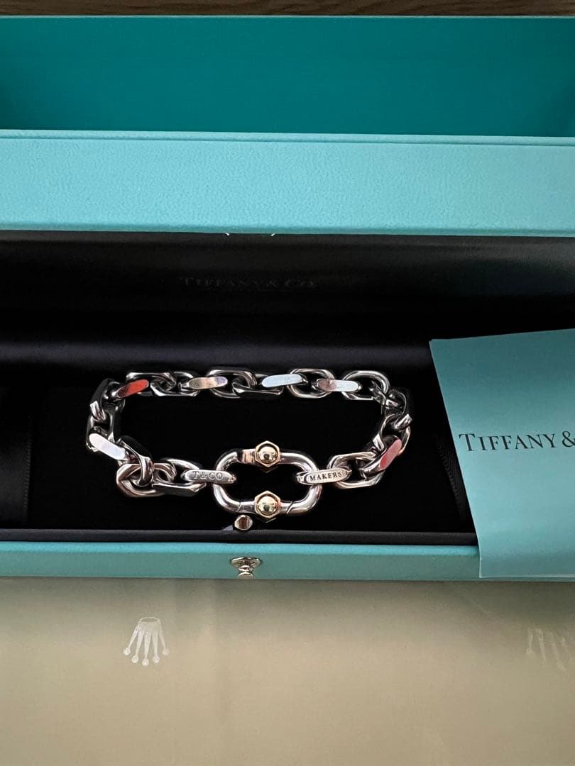美品　ティファニー　メイカーズ　チェーン　ブレスレット