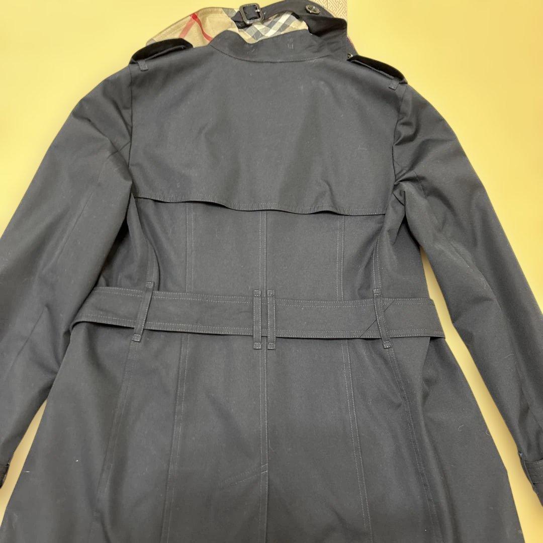BURBERRYネイビー トレンチコート ダブルブレスト