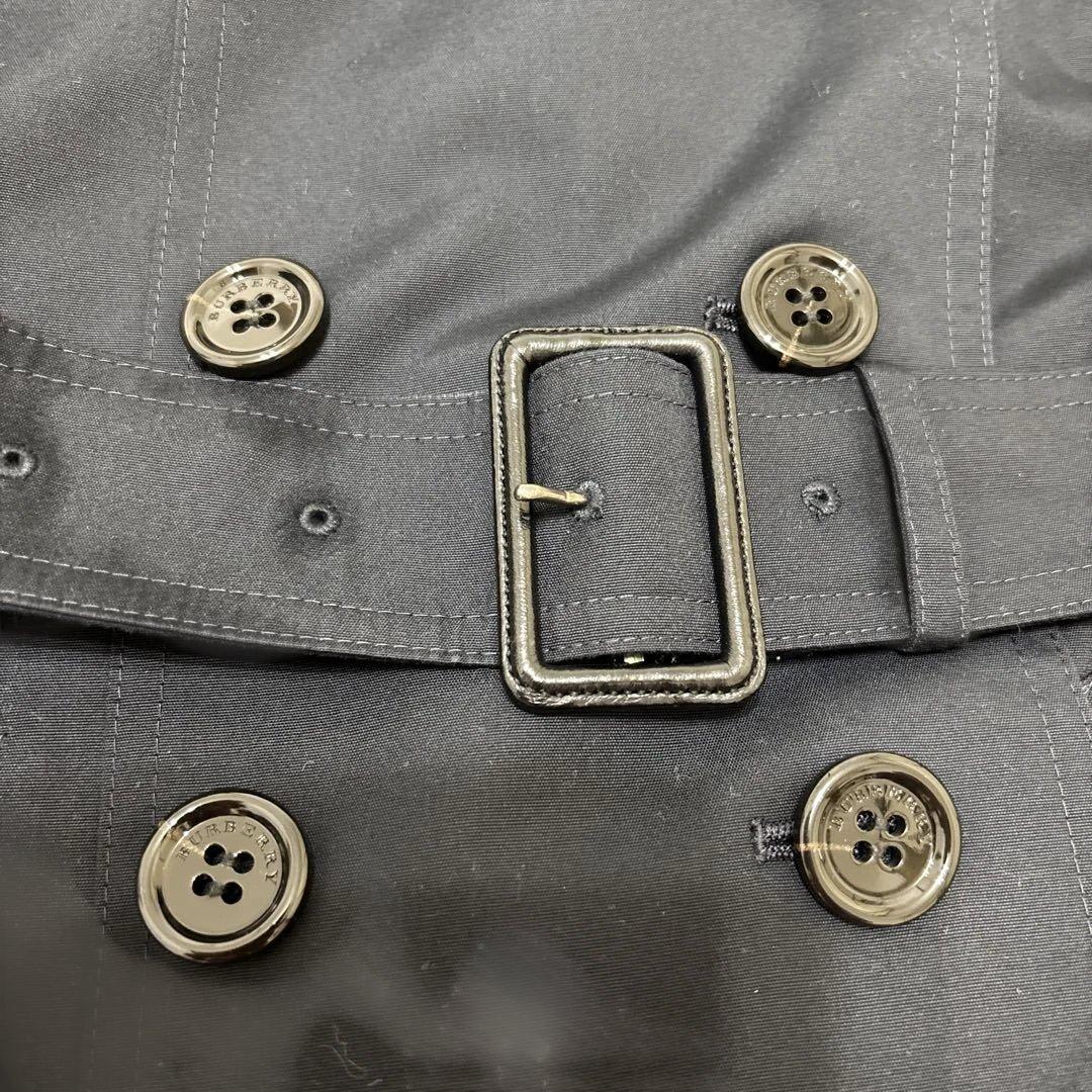 BURBERRYネイビー トレンチコート ダブルブレスト